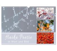 Haiku poetry in words and pictures UK-Version (Wall Calendar 2026 DIN A3 Landscape), CALVENDO 12 Month Wall Calendar