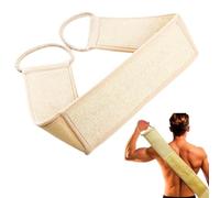 haikuluo Natural Loofah Back Scrubber for Shower,Back exfoliator for Shower, luffa Exfoliating Bath Strap, loofah Back Scrubber for Women and Men