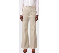 HAIKURE Clara Mid-Rise Flared Corduroy Jeans - Size: 25 - female