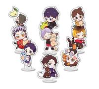 Haikyu Acrylic Stand 9pcs Set Anime Chibi Figure Stand Desktop Decoration Haikyu Fans Collections (D)