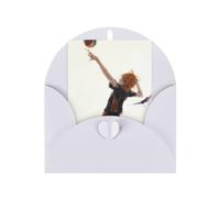 Haikyu Birthday Greeting Card Christmas Birthday Card with Envelope Anniversary Celebration Print Card White