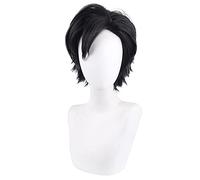 Haikyuu!! 30cm Tetsurou Kuroo Tetsurou Short Black Styled Synthetic Hair Cosplay Wig Heat Resistance Costume Wigs + Wig Cap