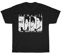 Haikyuu Hinata Kageyama Nekoma Anime Haikyuu Men's T-Shirt Unisex Black Tee M