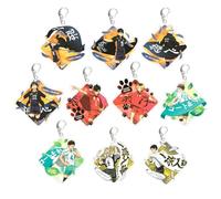 Haikyuu Key Holder, Goods, Parts Set, Shoyo Hinata, Tobio Kageyama, Lonely Nail Polishing, Tetsuro Kuroo, Oikawa, Fashionable, Cute, Acrylic, Anime, Car, Sale, Easy Installation, Students, Children