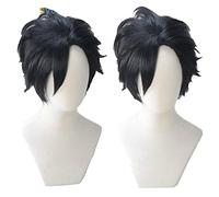 Haikyuu!! Kuroo Tetsurou Cosplay Short Black Heat Resistant Synthetic Hair+ Wig Cap Halloween Party