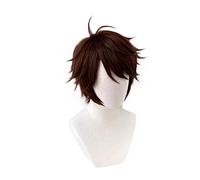 Haikyuu!! Oikawa Tooru Dark Brown Short Wig Cosplay Costume Heat Resistant Synthetic Hair Haikiyu Men Wigs WIGCAP