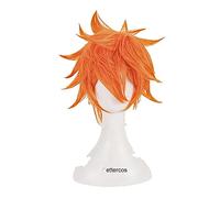 Haikyuu!! Shoyo Hinata Syouyou Cosplay Wig Short Orange Curly Heat Resistant Synthetic Hair Wig + Wig Cap