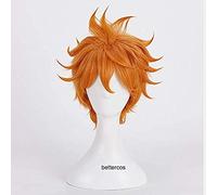 Haikyuu!! Shoyo Hinata Syouyou Cosplay Wigs Short Orange Fluffy Layered Heat Resistant Synthetic Hair Wig + Wig Cap