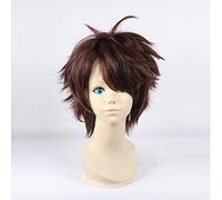 Haikyuu!! Volleyball Toru Oikawa Toor Short Brown Shaggy Layered Tooru Heat Resistant Cosplay Costume Wig+ Free Hair Net