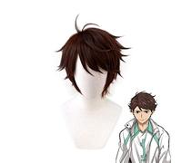 Haikyuu!! Volleyball Toru Oikawa Toor Short Brown Shaggy Layered Tooru Heat Resistant Cosplay Costume Wig