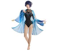 haikyuu Women Anime Derivative One Piece Swimsuit with Cover Up Lace-up Tummy Control Bathing Suit, Black, XL
