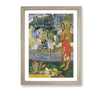 Hail Mary By Paul Gauguin Classic Painting Framed Print | A3 Oak Framed Wall Art | Ready to Hang | Classic Historical Picture | Living Room Bedroom Lounge Office