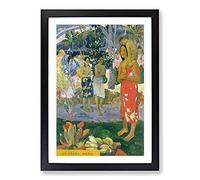 Hail Mary by Paul Gauguin Framed Print | A2 Black Framed Wall Art | Ready to Hang | Modern Nature Picture | Living Room Bedroom Lounge Office