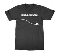 Hail Mary I Had Potential T-Shirt (Black, XL)