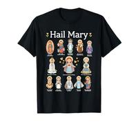 Hail Mary Marian Apparitions Latin Marian Titles Catholic T-Shirt