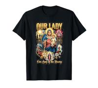 Hail Mary Our Lady Blessed Mother Rosary Catholic T-Shirt