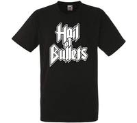 Hail of Bullets T-Shirt Graphic Top Printed Shirt Short Sleeve Mens Tee Black