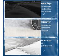 Hail Proof Car Cover for ercedes enz A Class A200 Accessories with Reflective Strips,Thick Cotton,Custom Fit All Weather Protection Outdoor Car Covers for Outside Storage