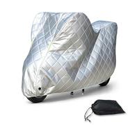 Hail-Proof Motorcycle Cover Compatible with Triumph Bonneville T100 Bud Ekins Heavy Duty Large Rain Cover with Lock Holes, Thick for Outdoors Sun, Snow, Rain,
