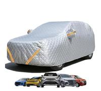 Hail Protection Car Cover Compatible With Triumph TR6 1968-1976, Outdoor Waterproof Scratch Sun Resistant With Reflective Strip(Black)