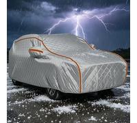 Hail Protector Car Cover Custom Fit for Nissan Terrano 2 Long 1993-2006 |Thicken Full Car Covers for Outside Winter Storage Waterproof Breathable Snow UV with Cotton Lining Door Zipper