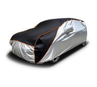 Hail Protector Car Cover for Citroen DS9(2020-2025), Snow and Rainproof UV Heat Proof Customizable for All Seasons With Reflective Strips(Black and Silver)
