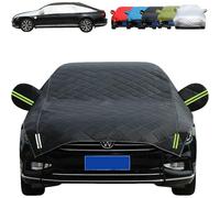Hail Protector Car Cover, Windshield Hail Blankets with Side Mirrors Protector, All-Weather Waterproof Snowproof, Windproof, UV & Sun Protection Fits Hatchback, Sedan, SUV & MPV(Black,L: SUV)