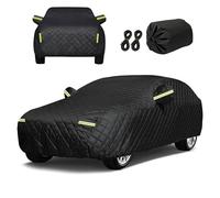 Hail Protector Full Car Cover for BMW 3 Serie E36 E46 E90(1990-2026), Thickened All Weather Car Cover Outdoor Waterproof Sun Rain Snow Automotive Covers Tarpaulin, Black