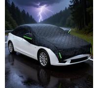 Hail Protector Half Car Cover For BMW 6 Series 650CI 5-Layer Heavy Duty Oxford Cloth,Waterproof Windproof Snowproof UV Protection,Black