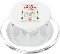 Hail Santa Cat Ugly Christmas Sweater Metal Design PopSockets PopGrip for MagSafe