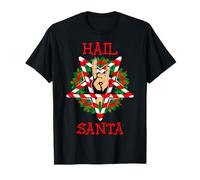 Hail Santa Claus Sleigher Christmas Rock Death Metal Satan T-Shirt
