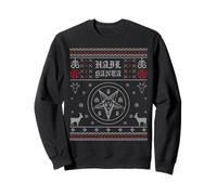 Hail Santa Heavy Pagan Solstice Goth Ugly Christmas Satan Sweatshirt