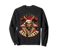 Hail Santa Heavy Solstice Santa Gothic Krampus Christmas Sweatshirt