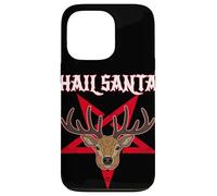 Hail Santa Satanic Occult Reindeer Pentagram Gothic Xmas Case for iPhone 13 Pro