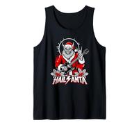 Hail Santa Winter Solstice Gothic Christmas Guitar Rocker Tank Top