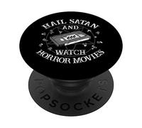 Hail Satan And Watch Horror Movies Goth Witch Baphomet PopSockets Swappable PopGrip