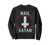 Hail Satan Christmas Pyjamas Satanic Death Metal Goth Sweatshirt