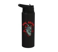 Hail Satan Gothic Goat Pentagram Satanic Satanism Stainless Steel Insulated Water Bottle