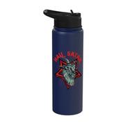 Hail Satan Gothic Goat Pentagram Satanic Satanism Stainless Steel Insulated Water Bottle