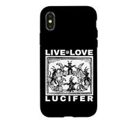 Hail Satan Live Love Lucifer With Dancing Demons Original Case for iPhone X/XS