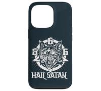 Hail Satan Satanic Cat Pentagram 666 Occult Gothic Case for iPhone 13 Pro