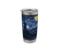 Hail Storm Cracked Windshield Van Gogh Starry Night Style Stainless Steel Insulated Tumbler