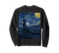 Hail Storm Cracked Windshield Van Gogh Starry Night Style Sweatshirt