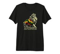 Hail The Lion of Judah Reggae Rastafari Jah Jah Bless Rasta Premium T-Shirt