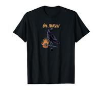 Hail Yourself Last Podcast on the Left Microphone Crow T-Shirt