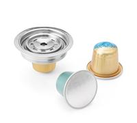 HAILASRE Reusable Stainless Steel Coffee Capsule Adapter Compatible with Nespresso OriginalLine Capsules - Converter for Vertuo Next, Vertuo Pop & Vertuoline Machines - for 40ml Espresso Size