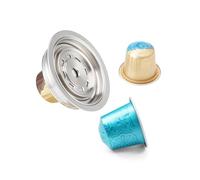 HAILASRE Reusable Stainless Steel Coffee Capsule Adapter Compatible with Nespresso OriginalLine Capsules - Converter for Vertuo Next, Vertuo Pop & Vertuoline Machines - for 150ml Lungo Size