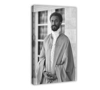 Haile Selassie Portrait Canvas Poster Bedroom Decor Sports Landscape Office Room Decor GiftFrame-style-316x24inch(40x60cm)
