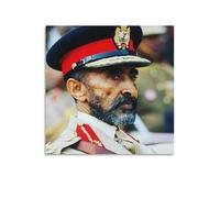 Haile Selassie Poster 3 Canvas Wall Art Decorative Bedroom Modern Home Print Picture Artworks 16x16inch(40x40cm)