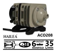 AC Piston Air Compressor Pump with 6 Way Manifold [ACO-208] [35 L/min]